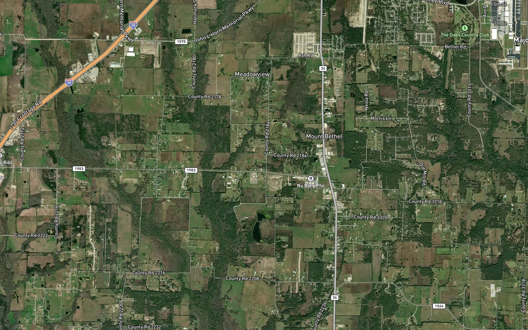 Satellite map of the Ashmore Lake