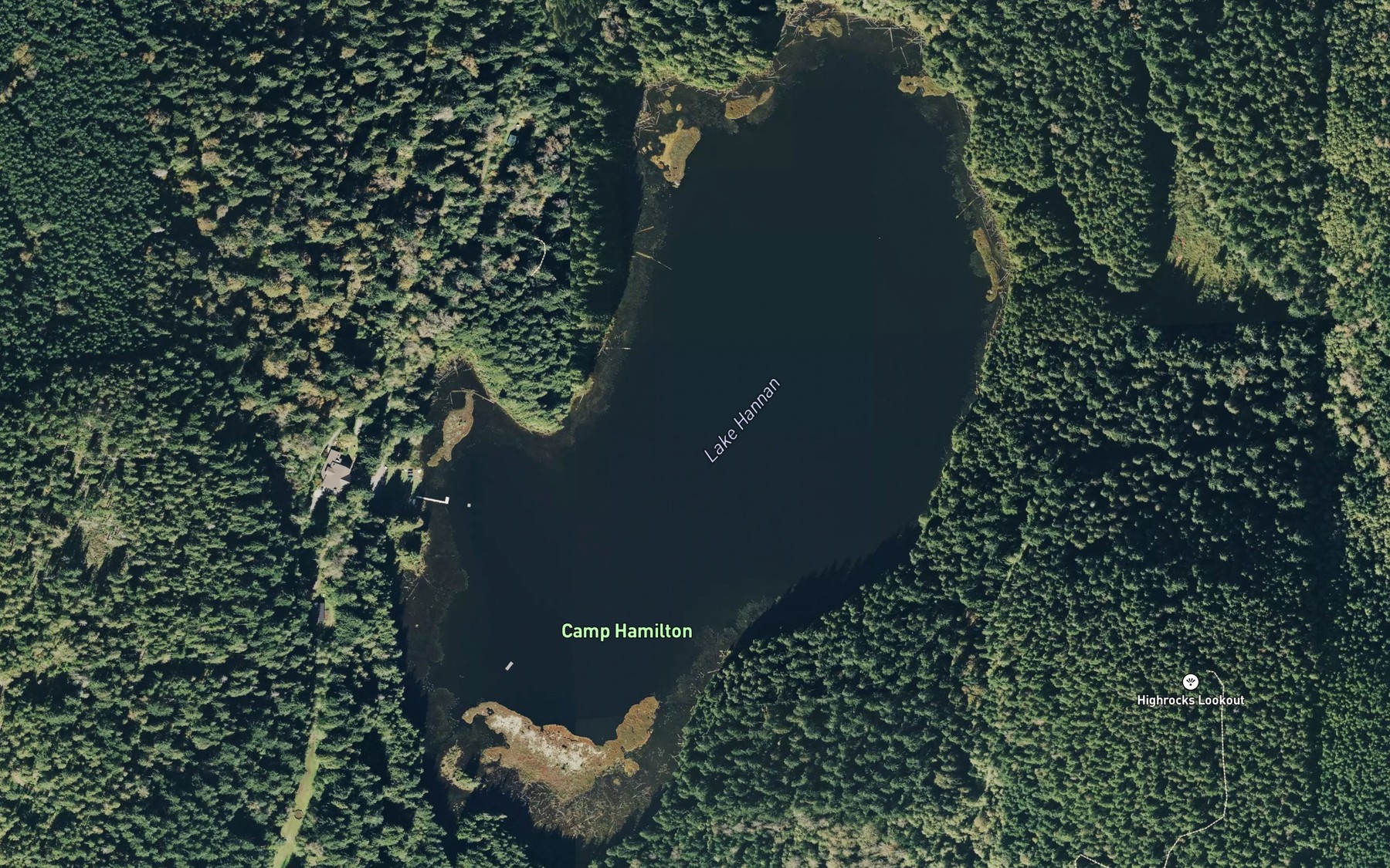 Satellite map of the Lake Hannan