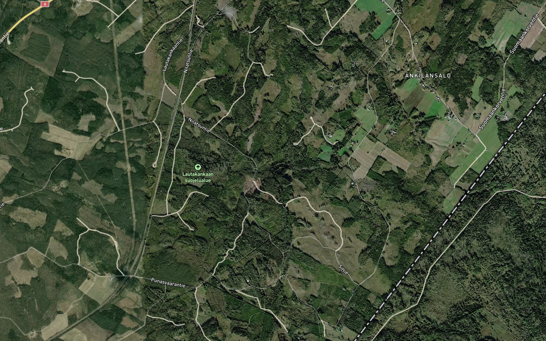 Satellite map of the Pieni-Imatra