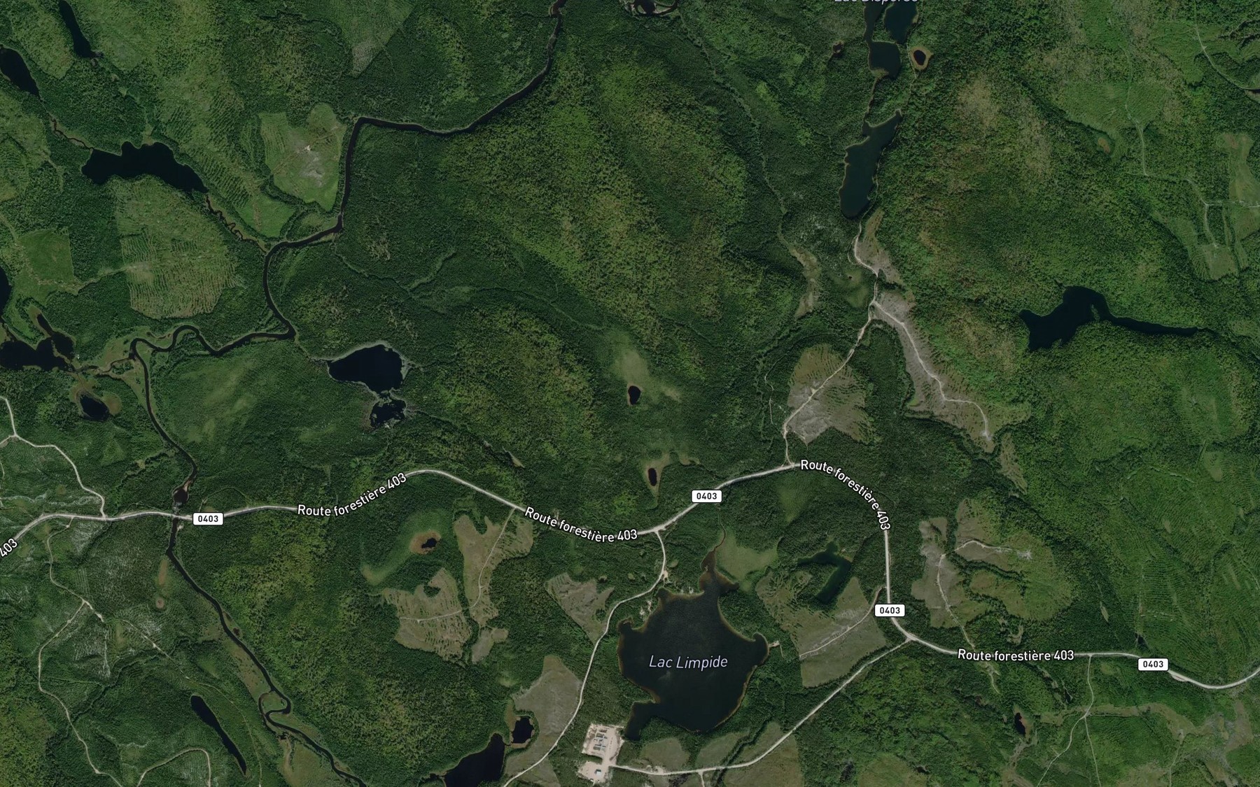 Satellite map of the Lac du Thym