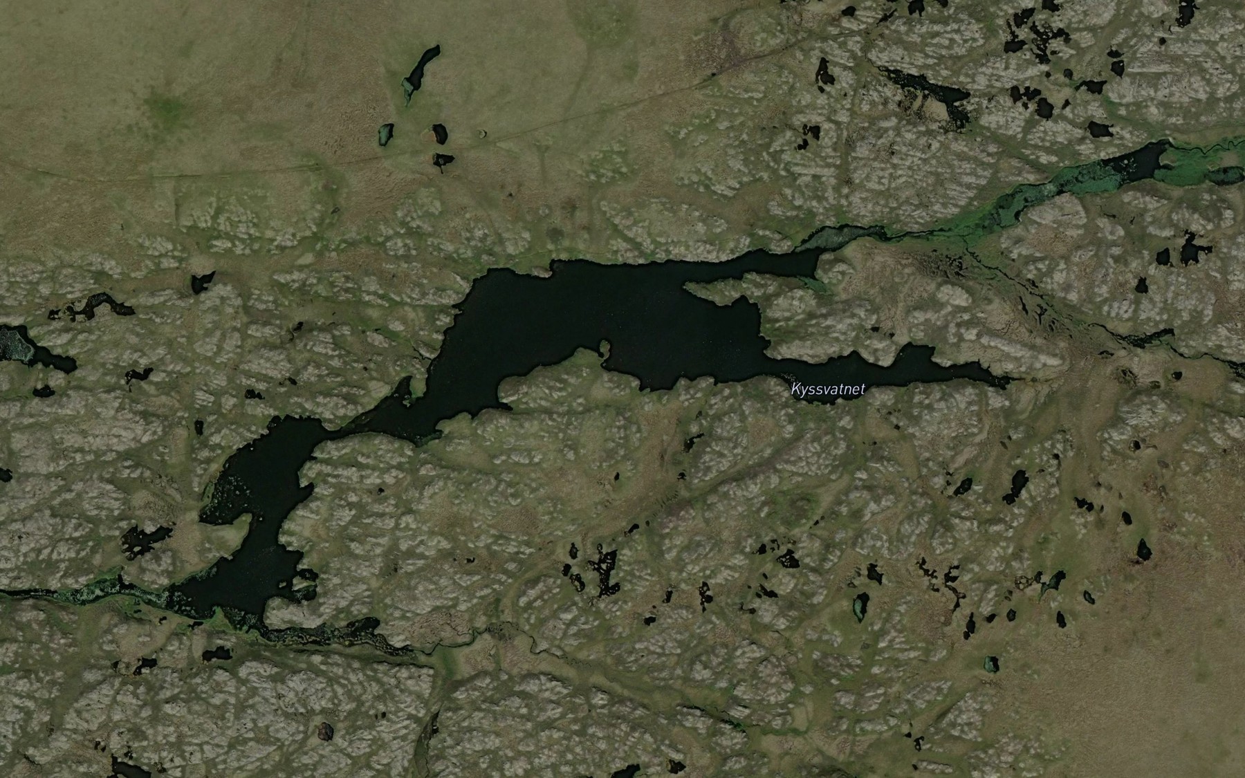 Satellite map of the Kjysvatnet