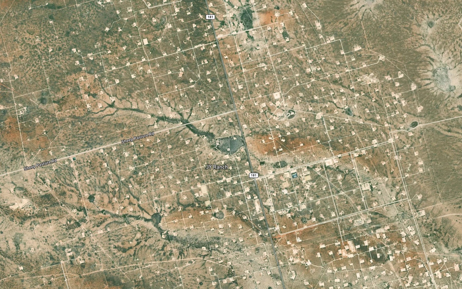 Satellite map of the Bum Lake