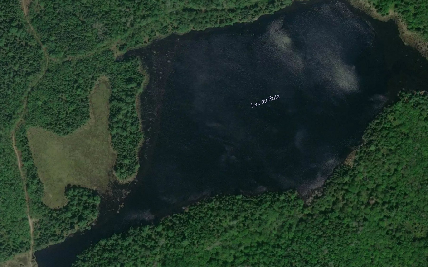 Satellite map of the Lac du Rata