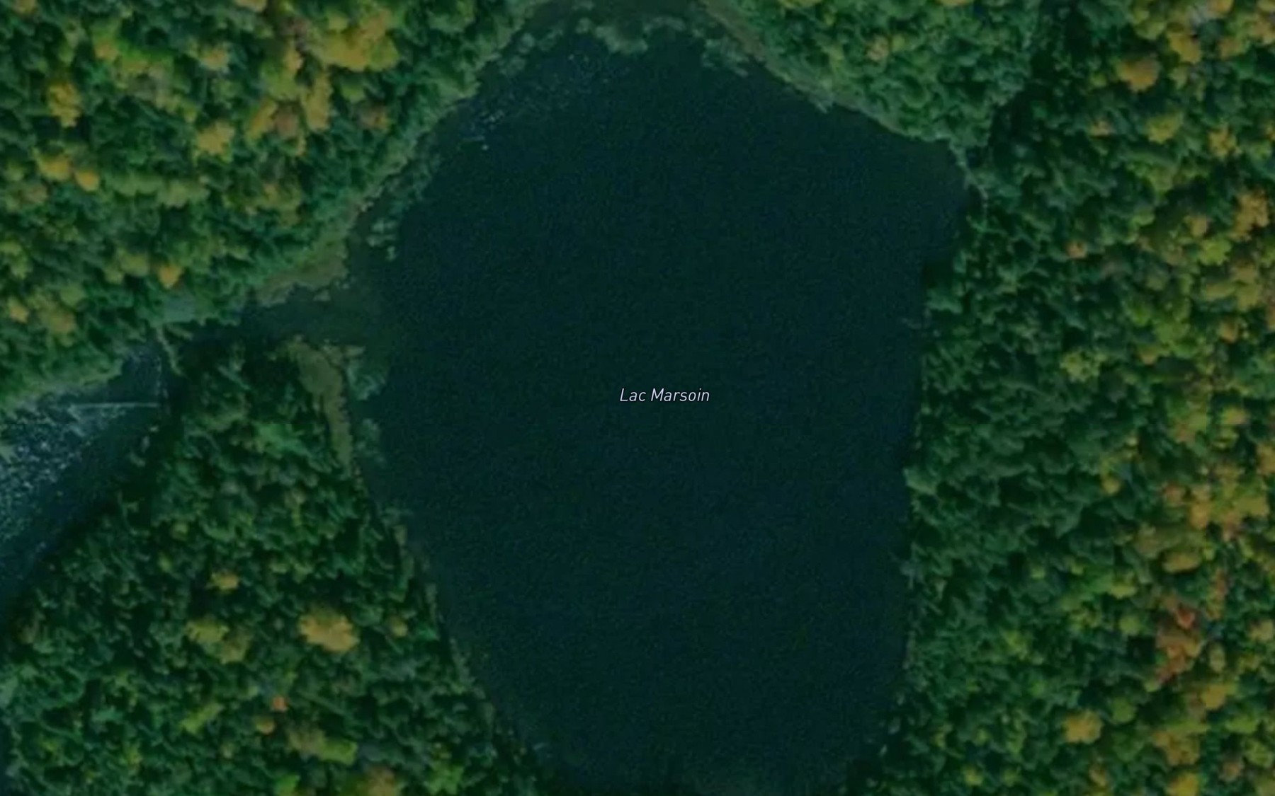 Satellite map of the Lac Marsoin