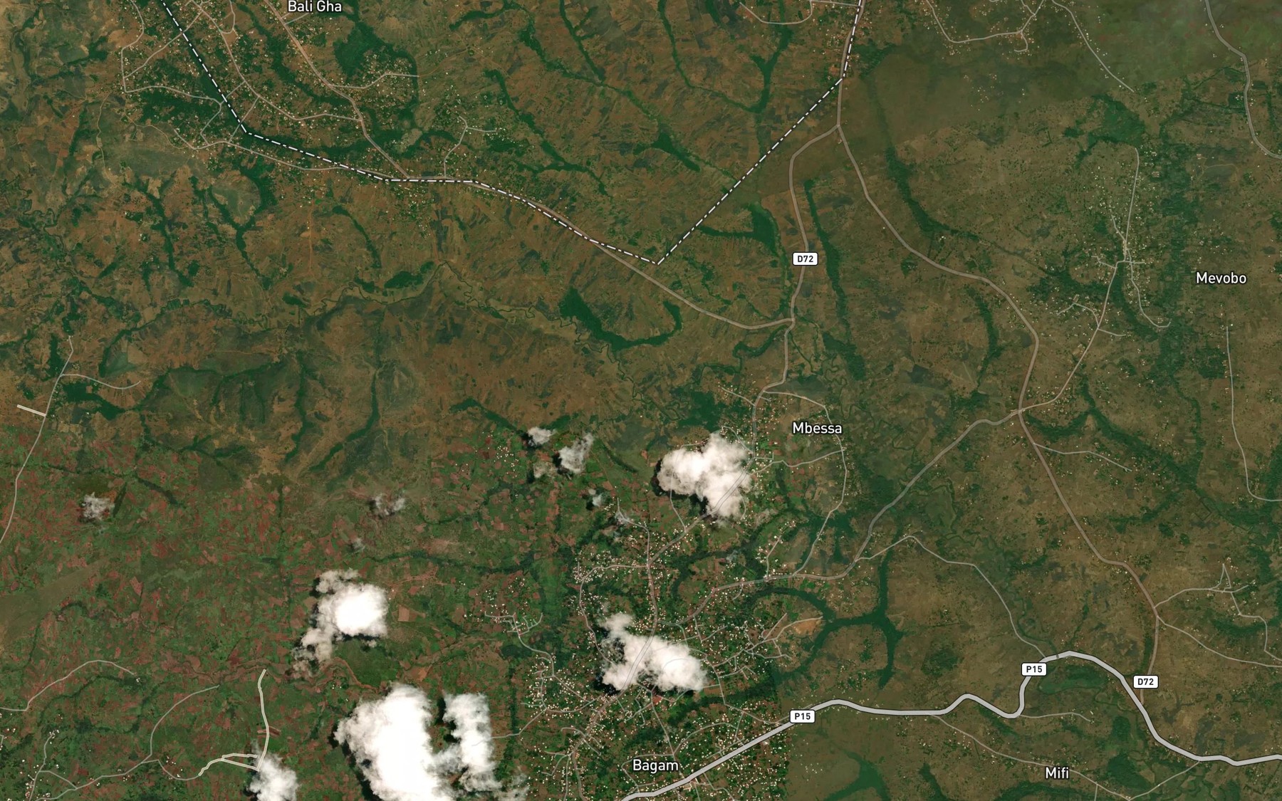 Satellite map of the Mogoho