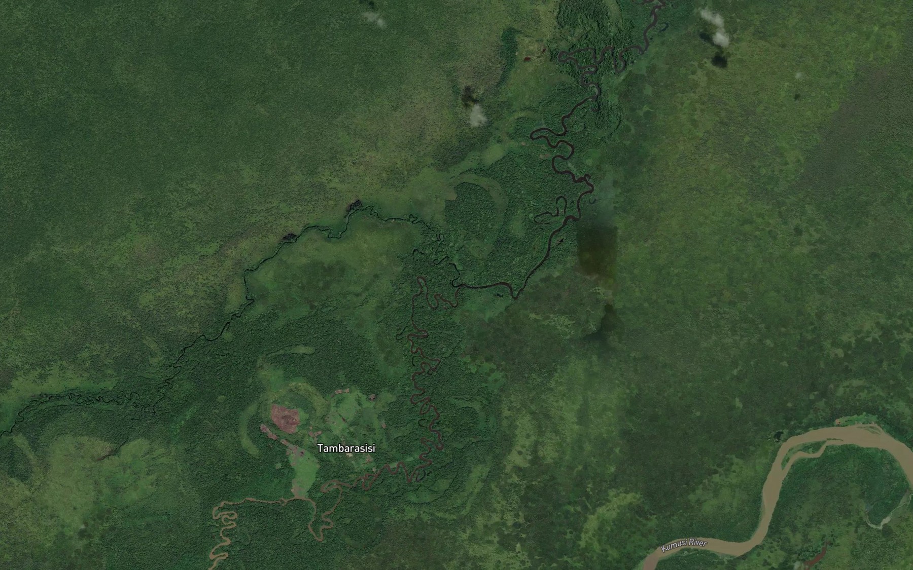 Satellite map of the Kajali Creek