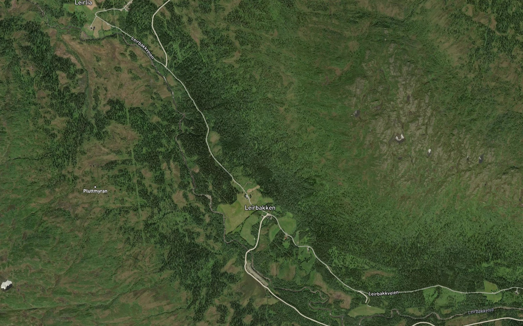 Satellite map of the Leirgravbekken