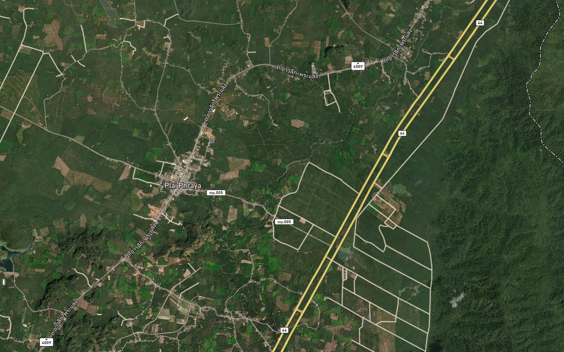 Satellite map of the Khlong Pan Ton