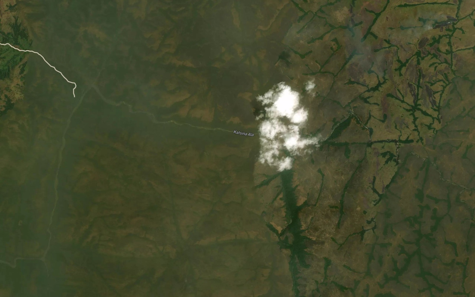 Satellite map of the River Katsina