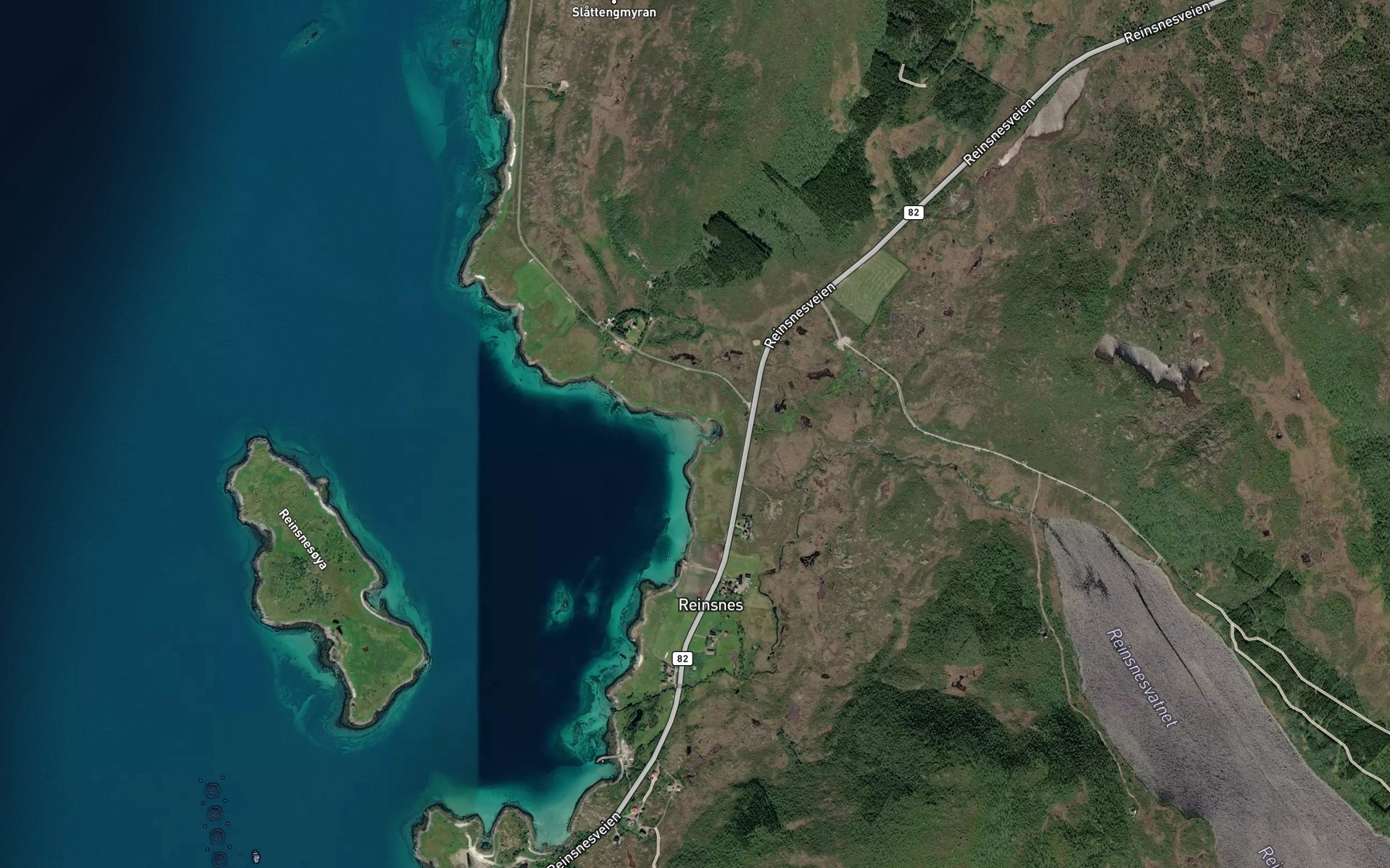 Satellite map of the Vika