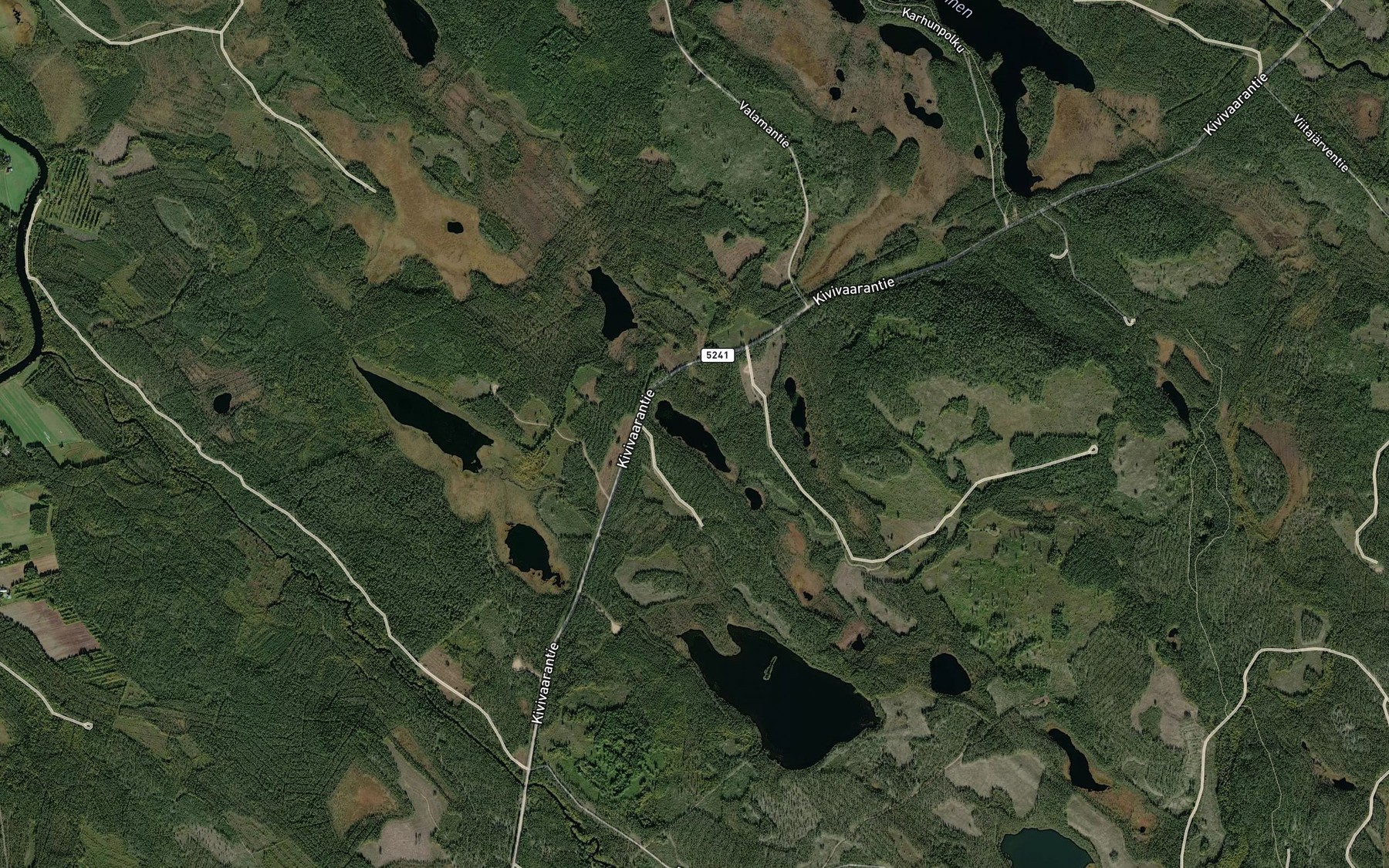 Satellite map of the Raja-Valkea