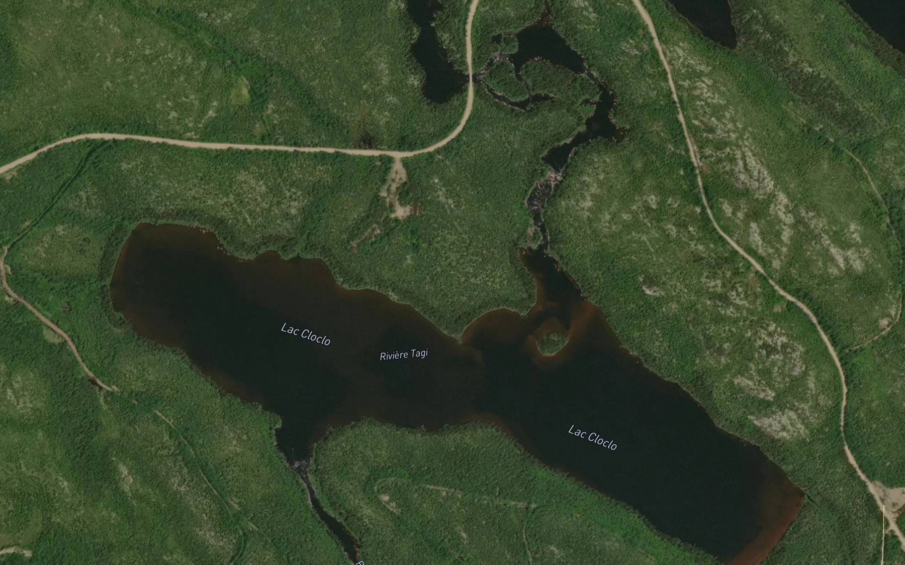 Satellite map of the LacCloclo
