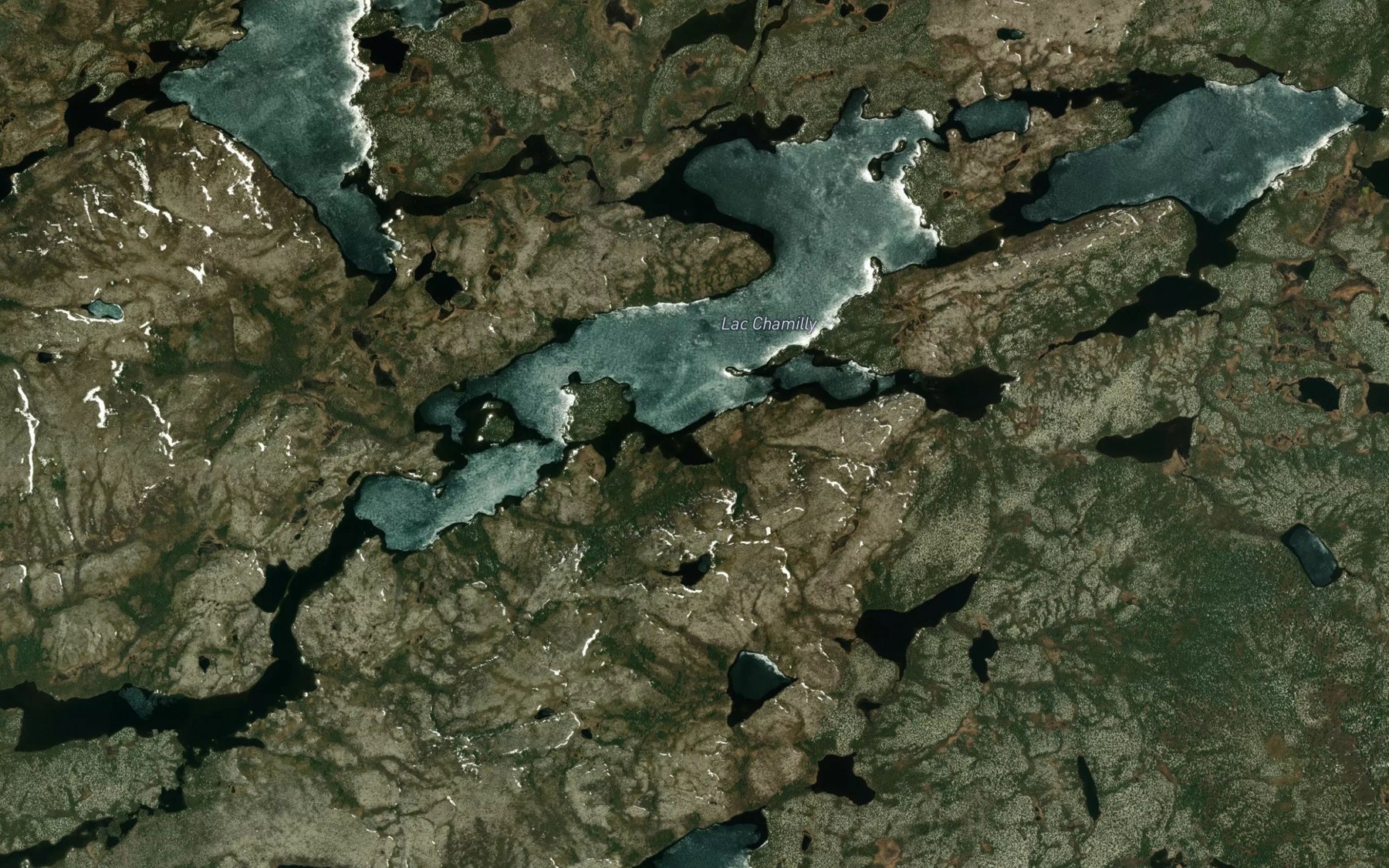 Satellite map of the Lac Chamilly