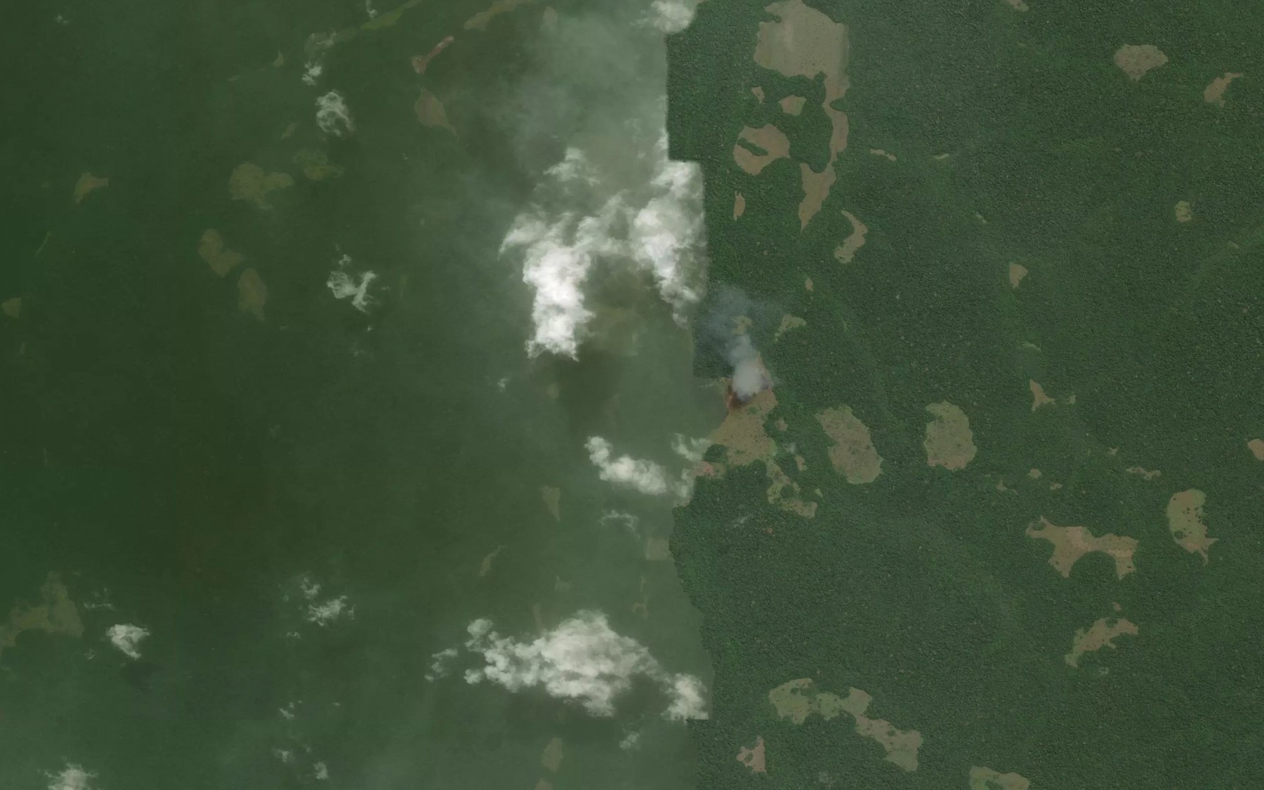 Satellite map of the Ounechougou