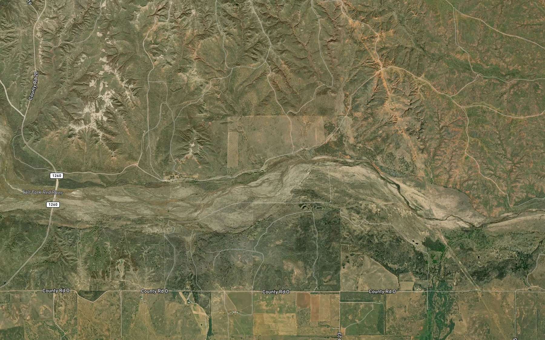 Satellite map of the Edgel Creek