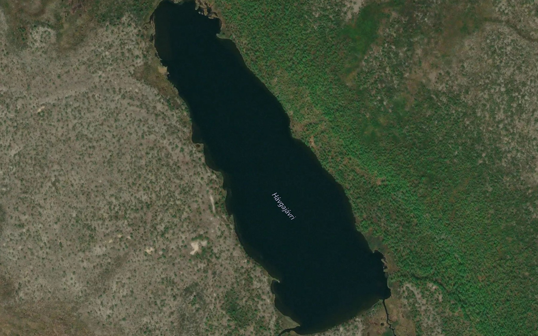 Satellite map of the Havgajavri
