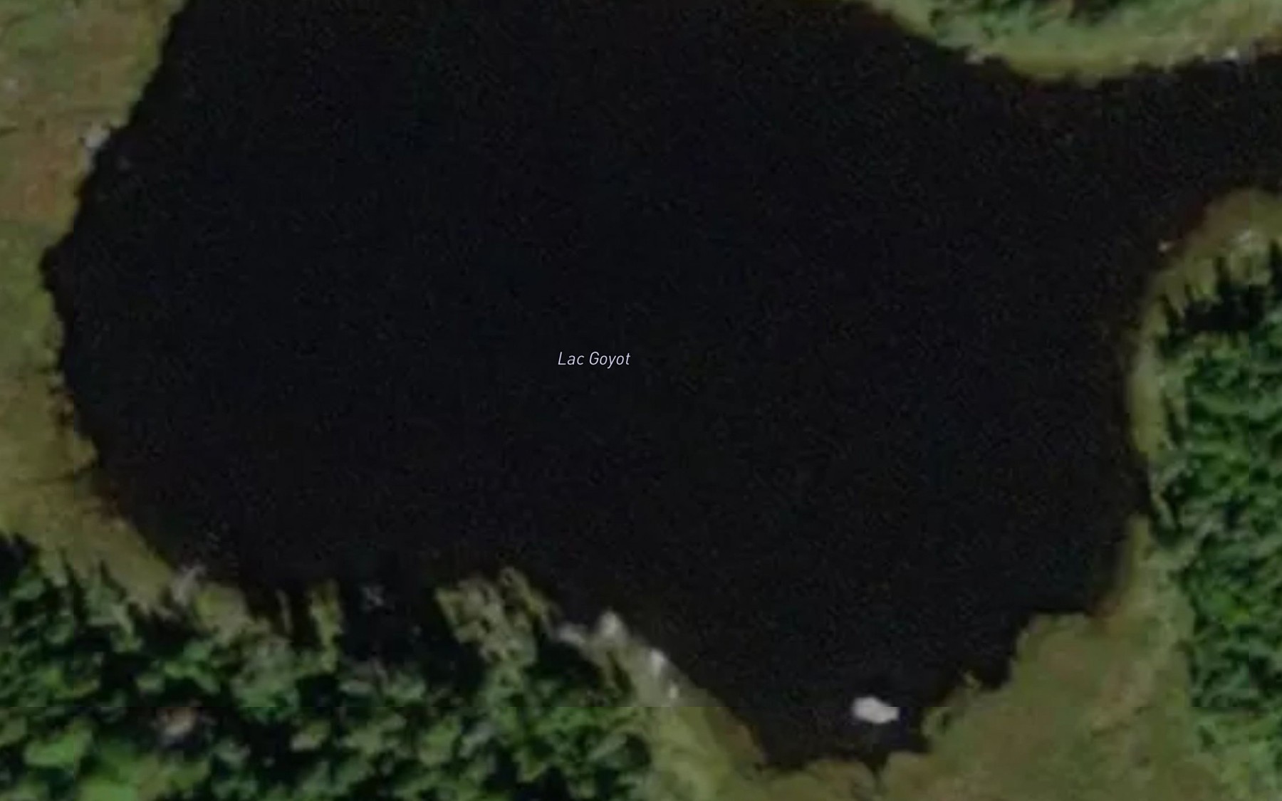 Satellite map of the Lac Goyot