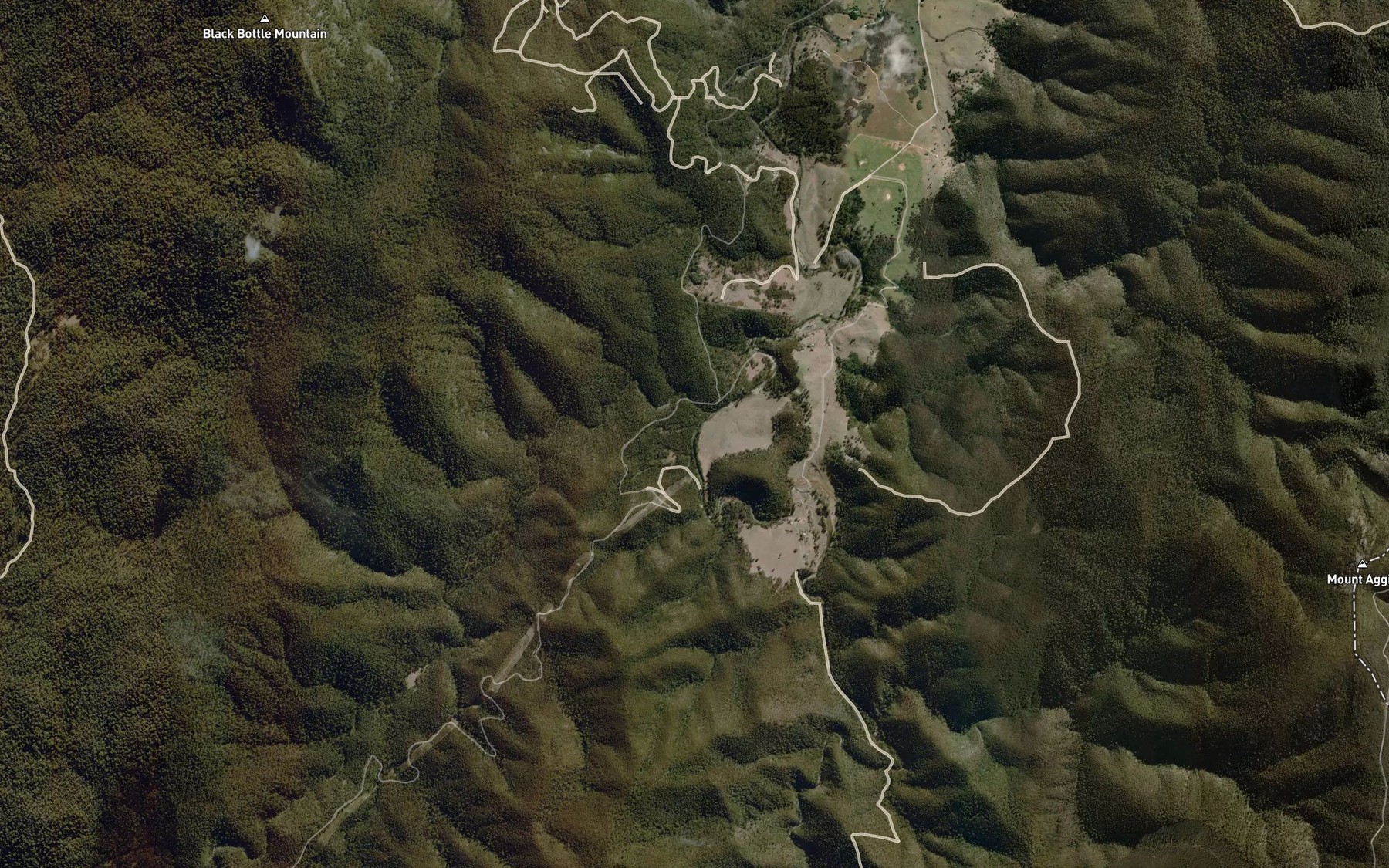 Satellite map of the Cooleman Creek