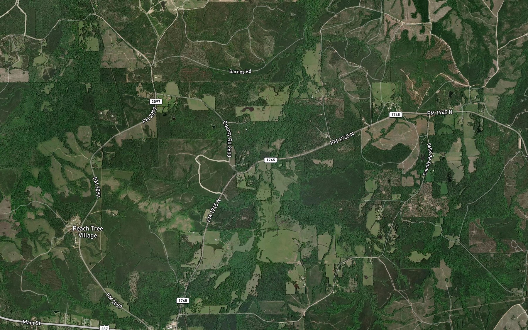 Satellite map of the Otter Creek