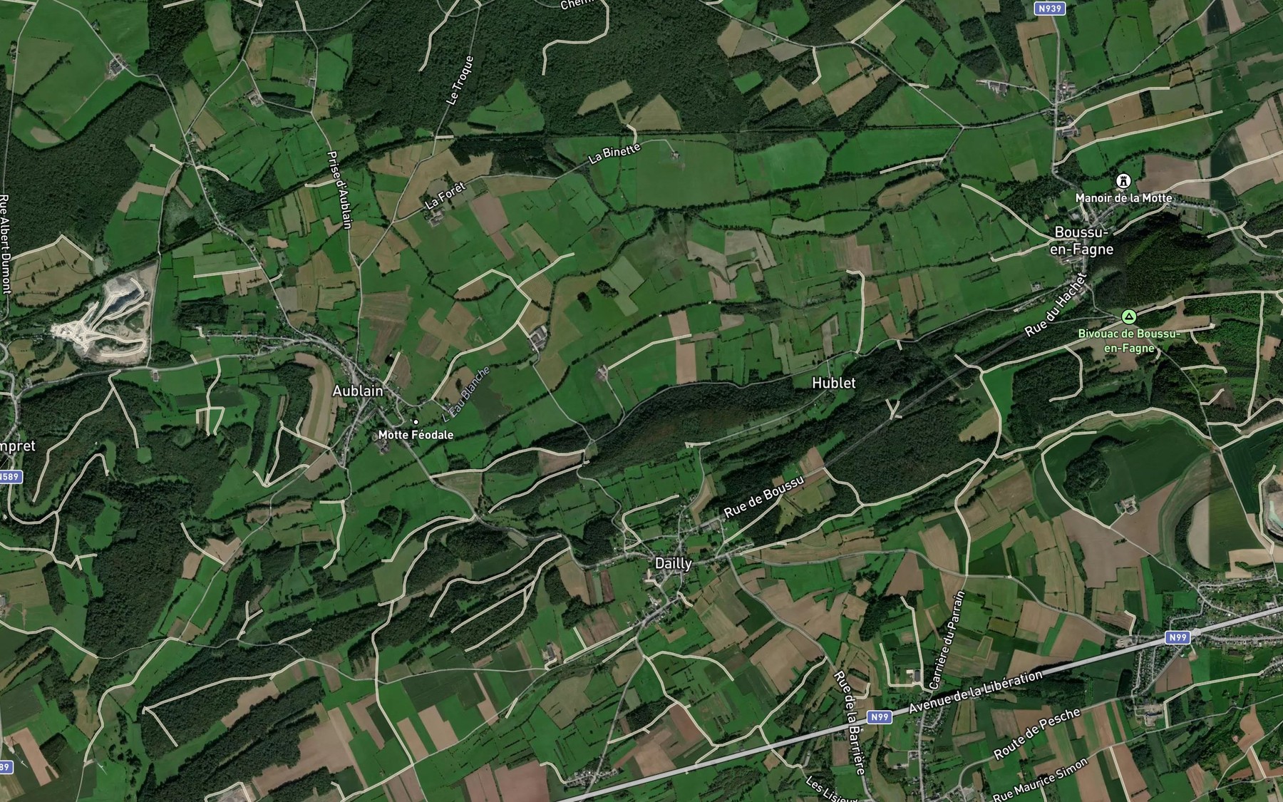 Satellite map of the Ry du Gout