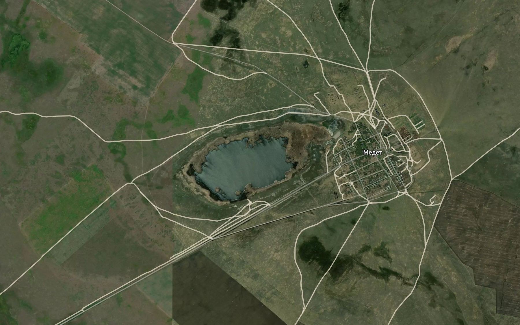 Satellite map of the Ozero Medet