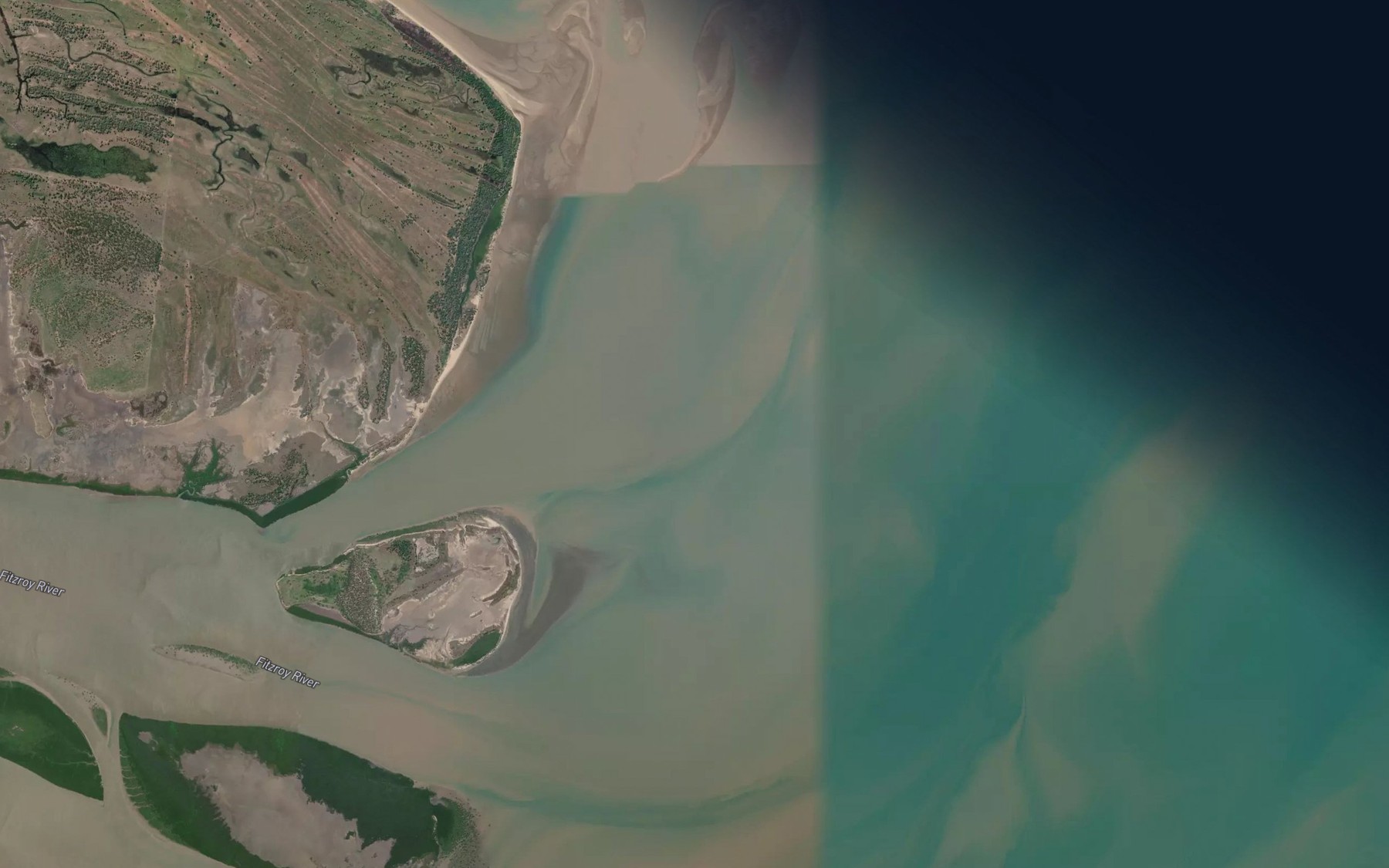 Satellite map of the North Passage