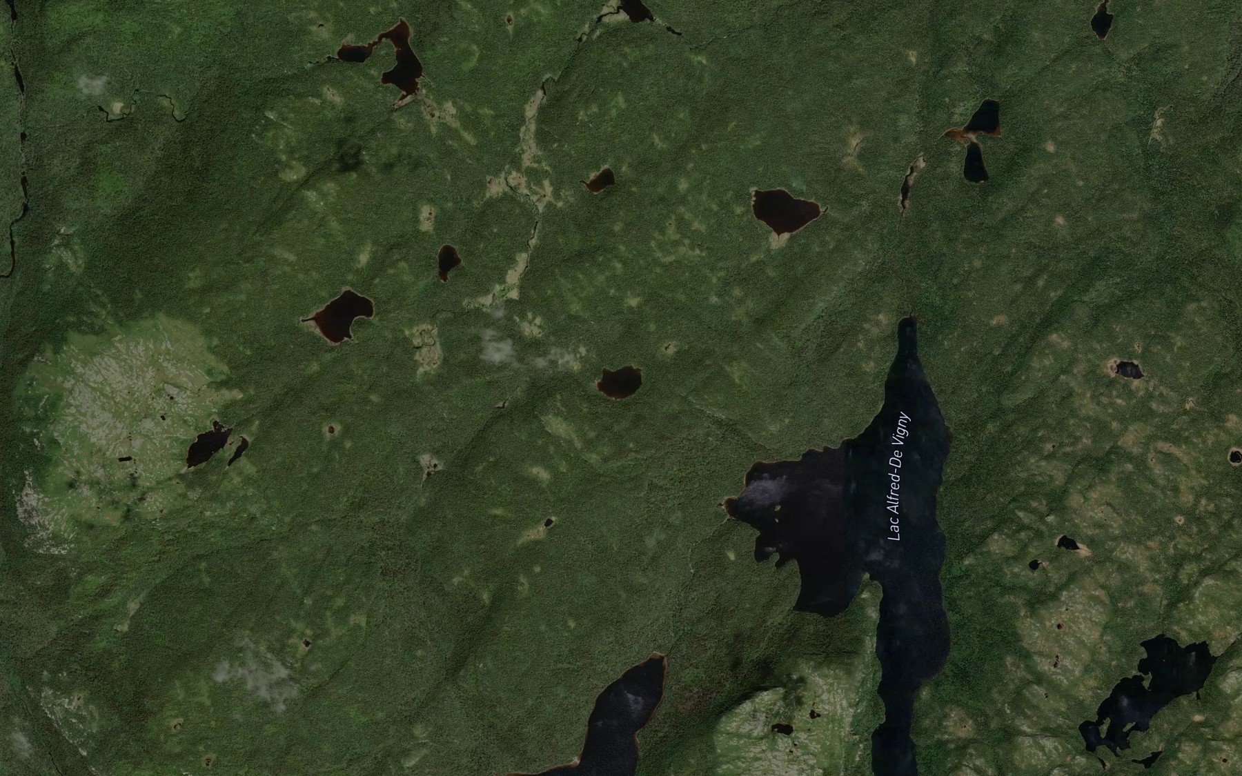 Satellite map of the Lac du Surintendant-Levesque