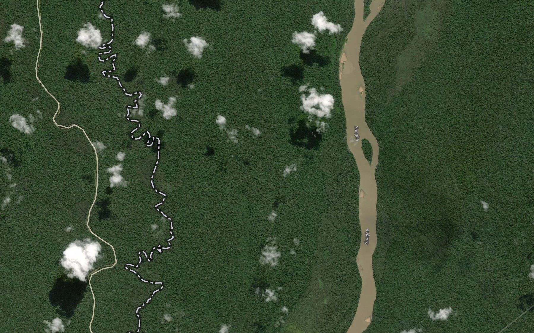 Satellite map of the Efundi