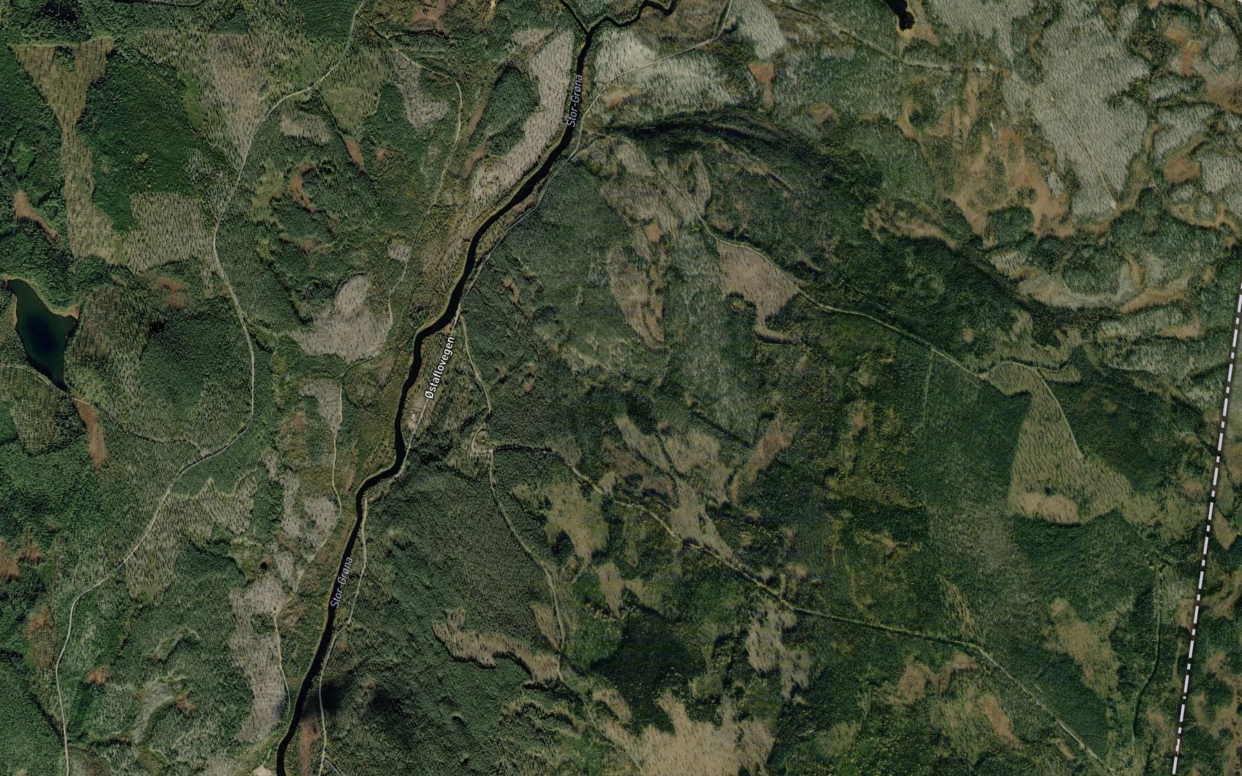 Satellite map of the Skjaerbekken
