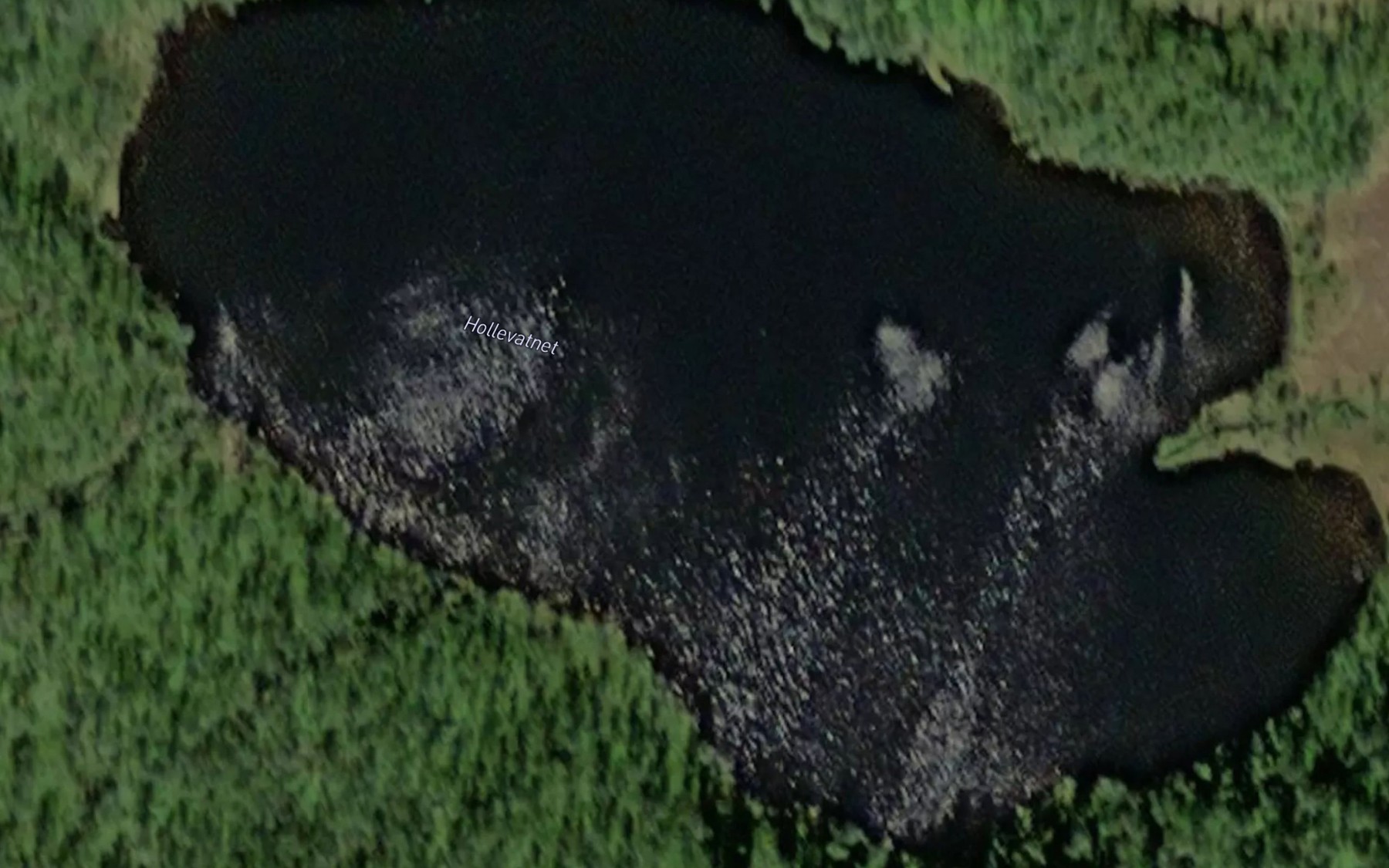 Satellite map of the Holavatnet