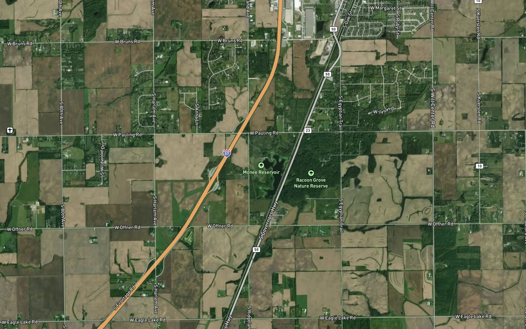 Satellite map of the Spot 3