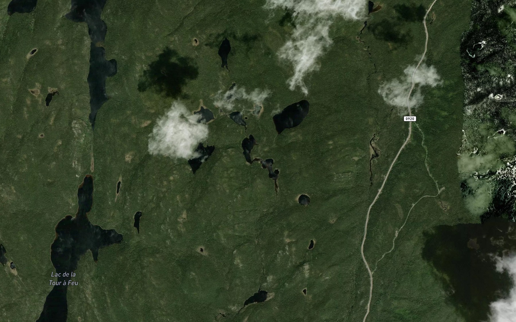 Satellite map of the Lac Ritchie