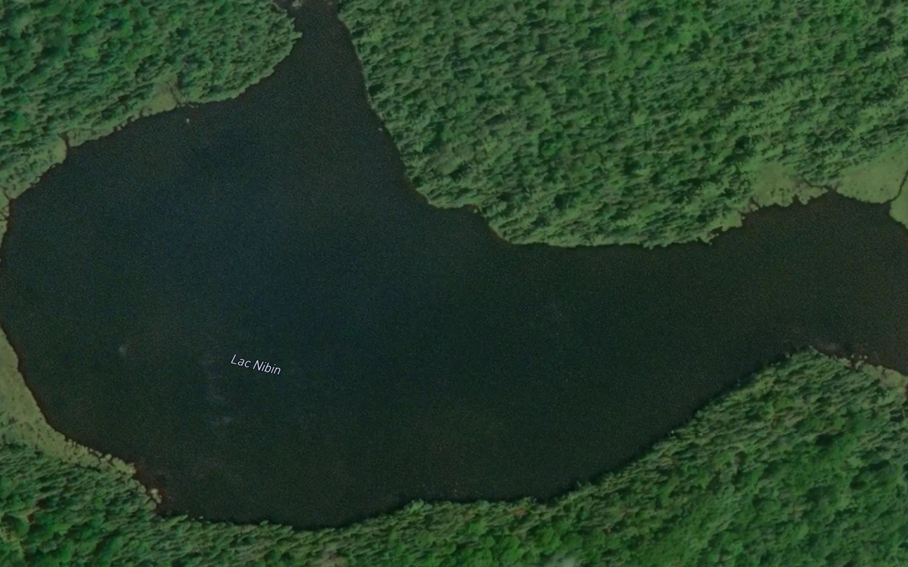 Satellite map of the Lac Nibin