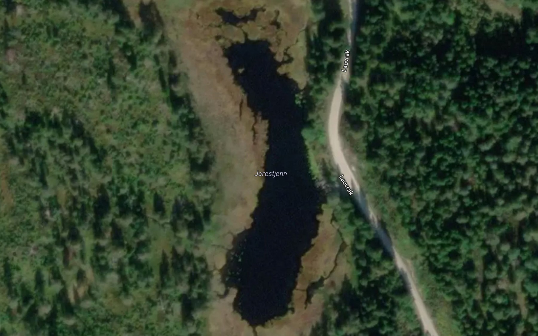 Satellite map of the Jorestjenn