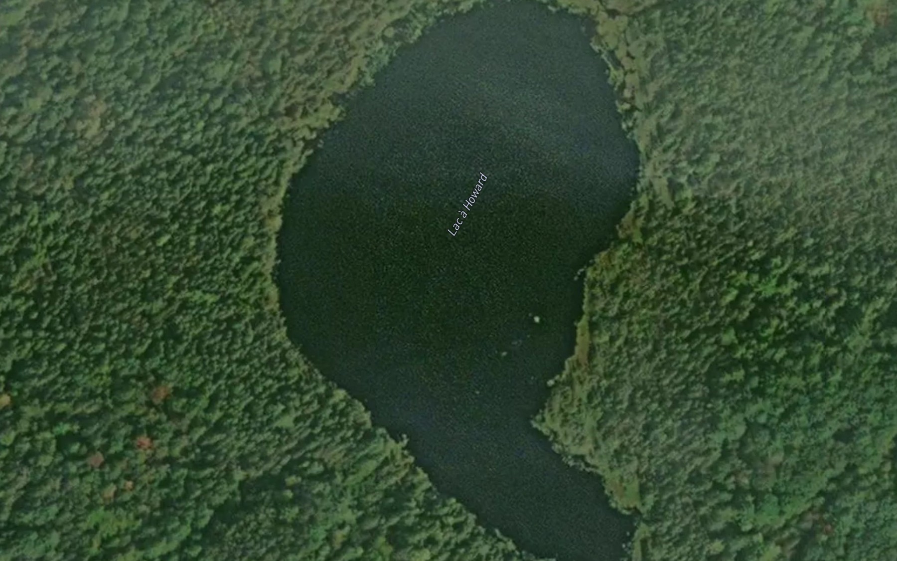 Satellite map of the Lac a Howard