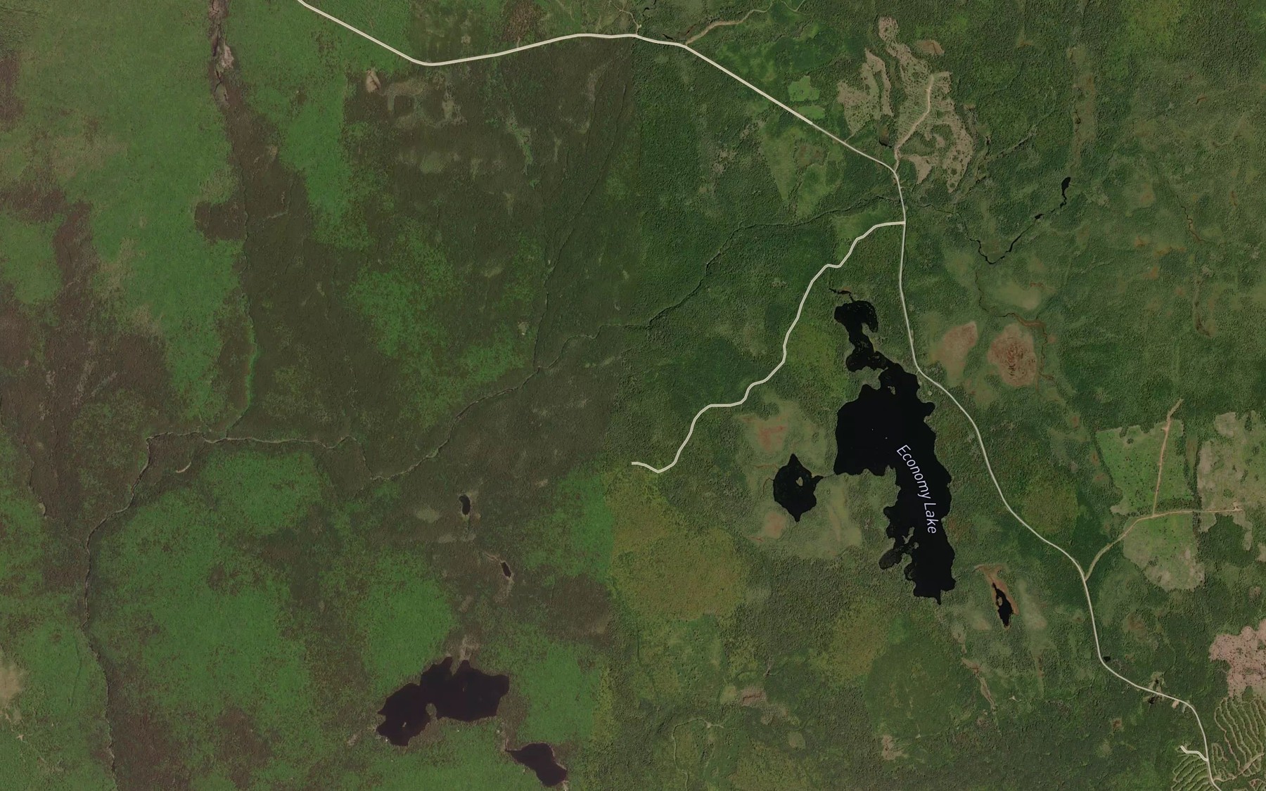Satellite map of the Murphy Brook