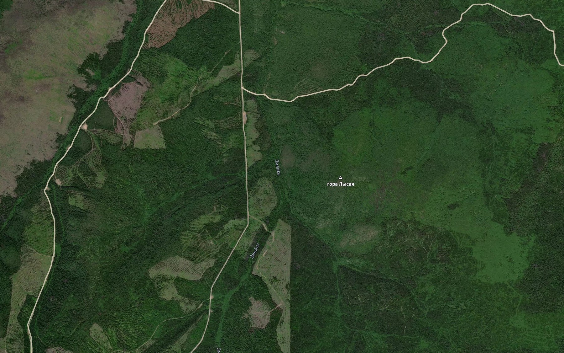 Satellite map of the Zmeyka