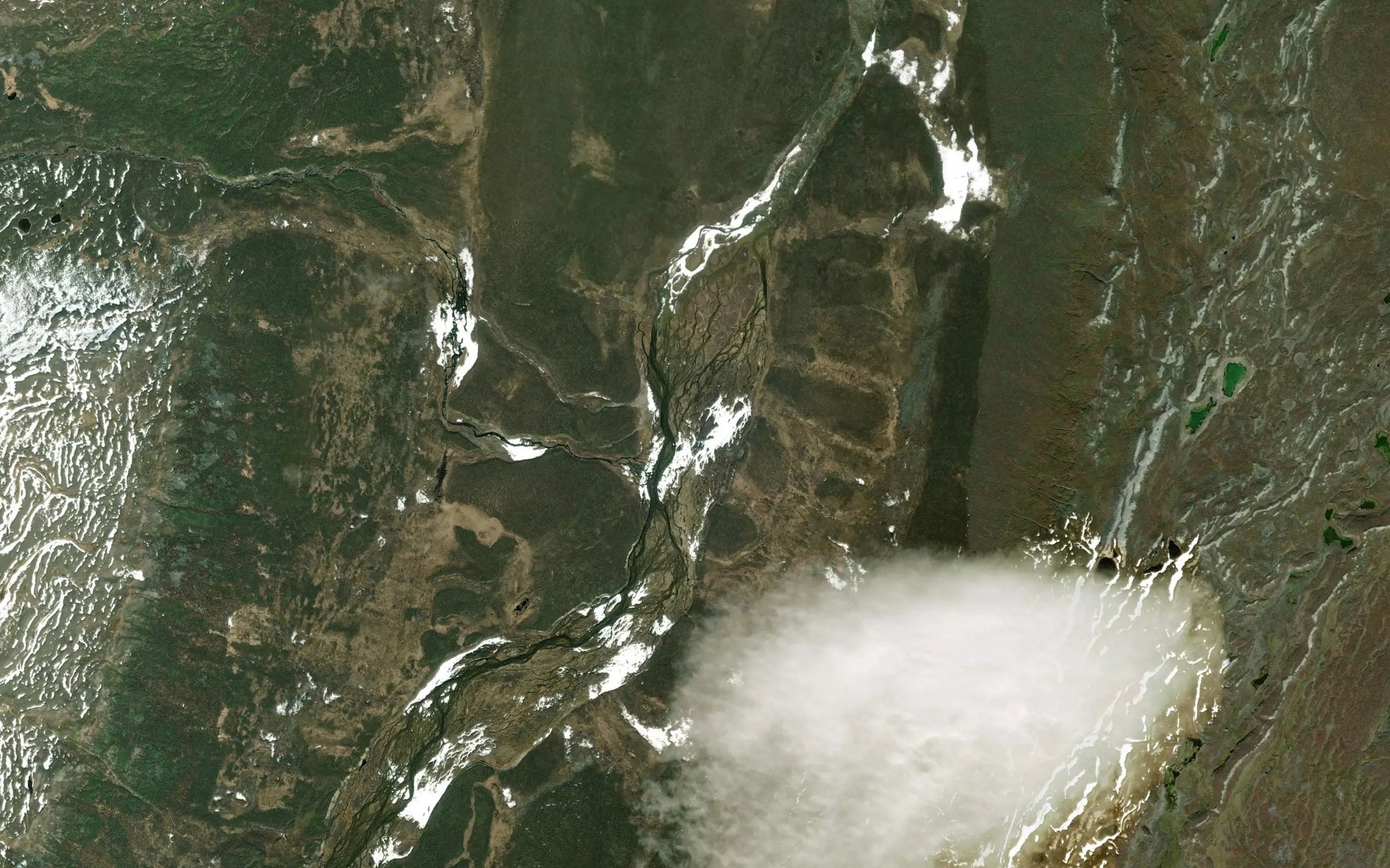 Satellite map of the Terrace Creek