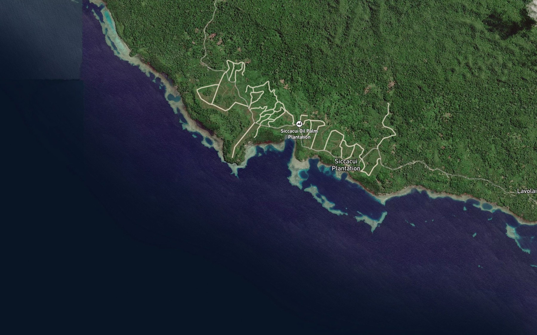 Satellite map of the Beno Harbour