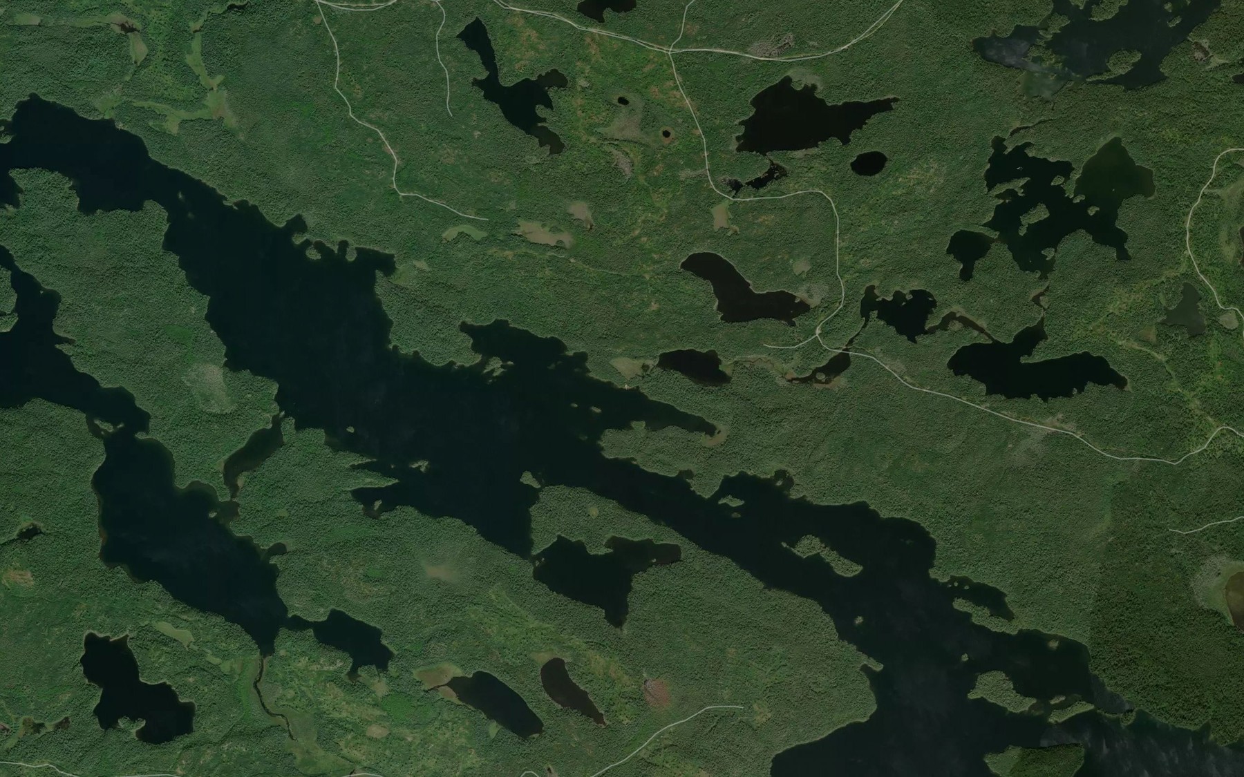 Satellite map of the Bartley Creek