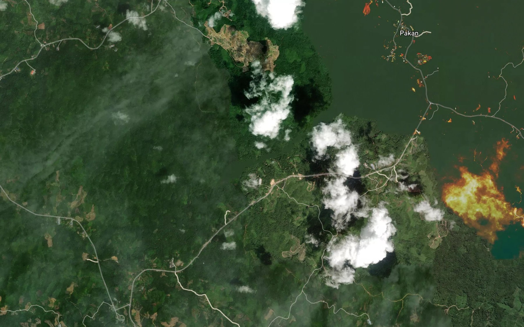 Satellite map of the Sungai Nansang