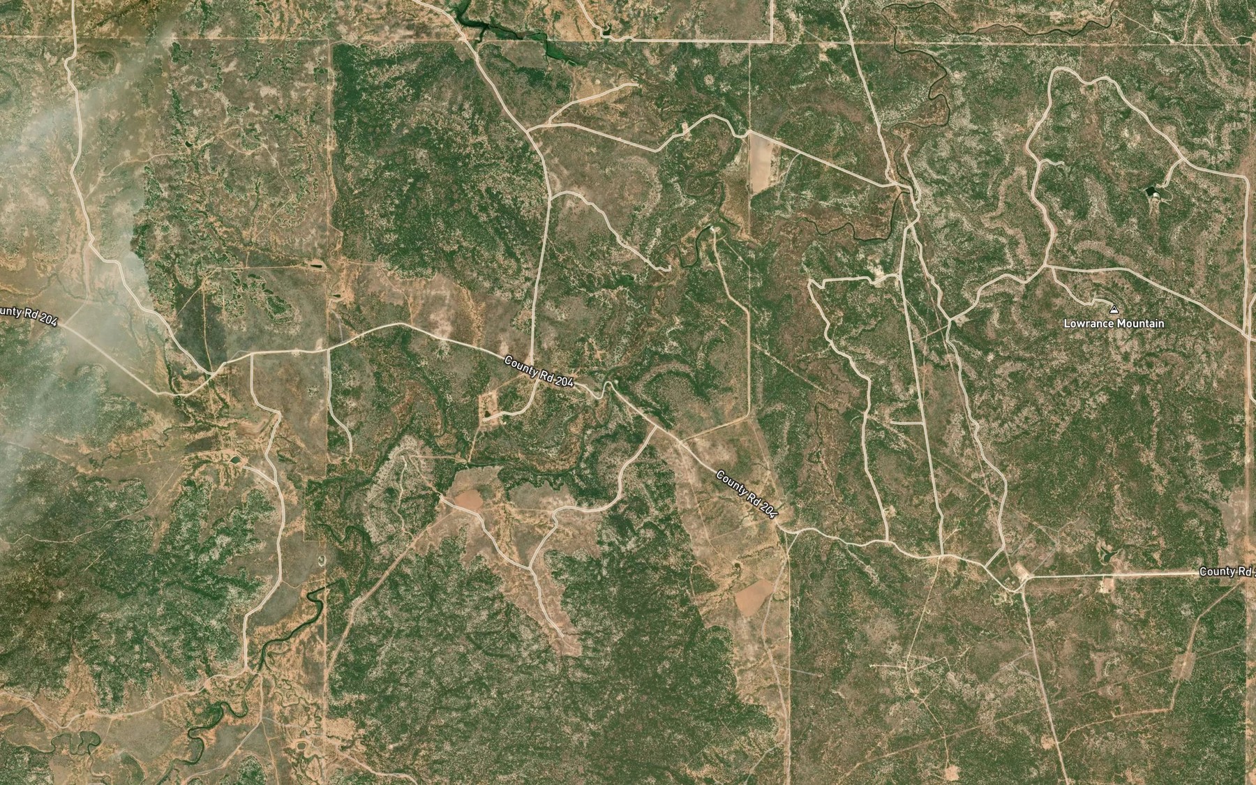 Satellite map of the Pouring Spring