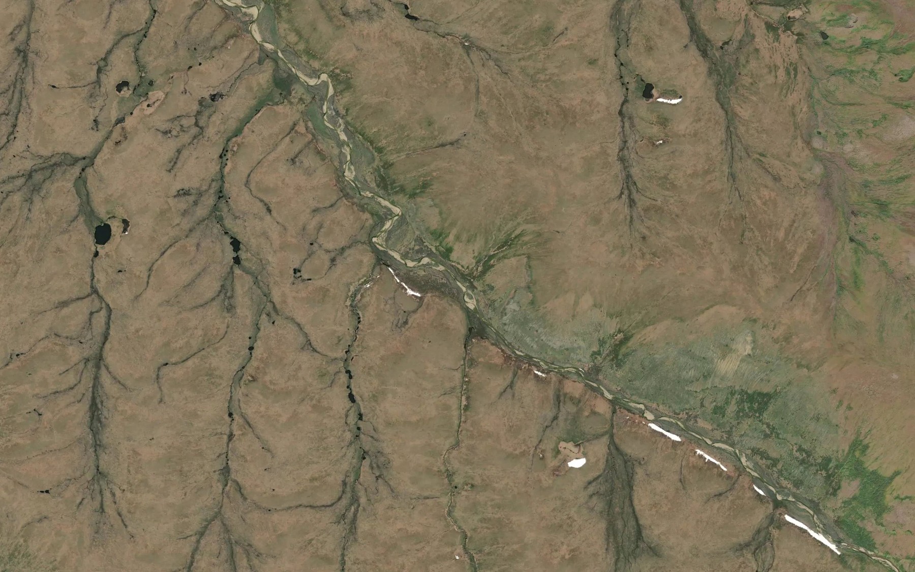 Satellite map of the Ophir Creek