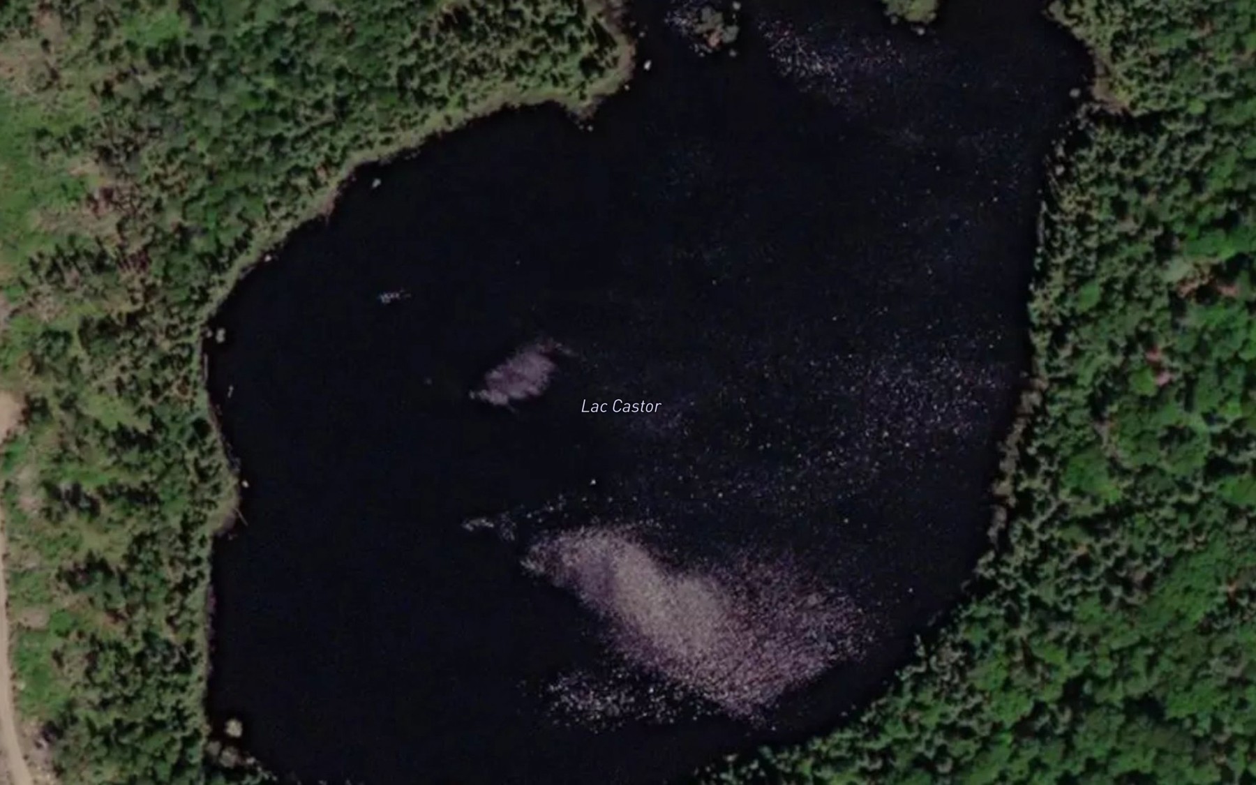 Satellite map of the Lac Castor