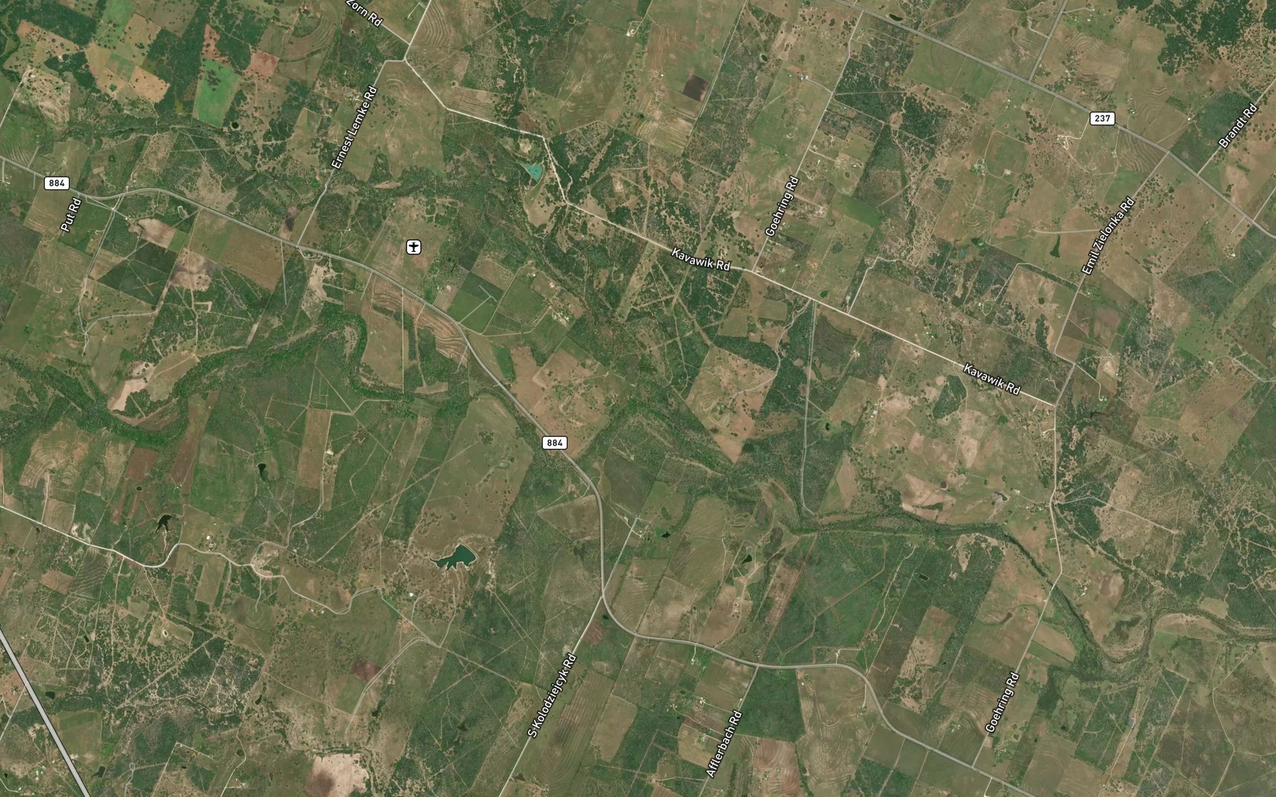 Satellite map of the Smith Creek