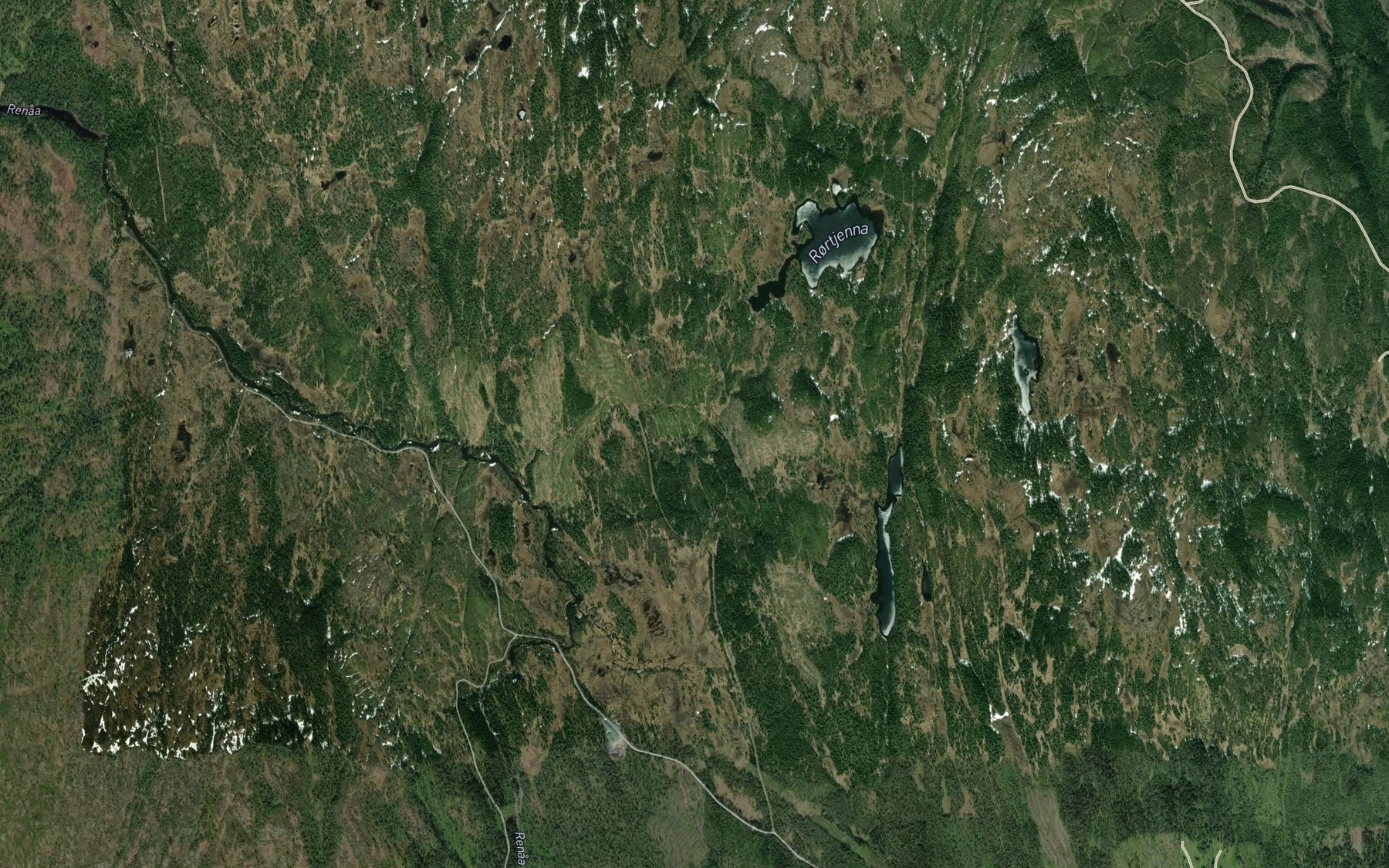 Satellite map of the Rortjennbekken