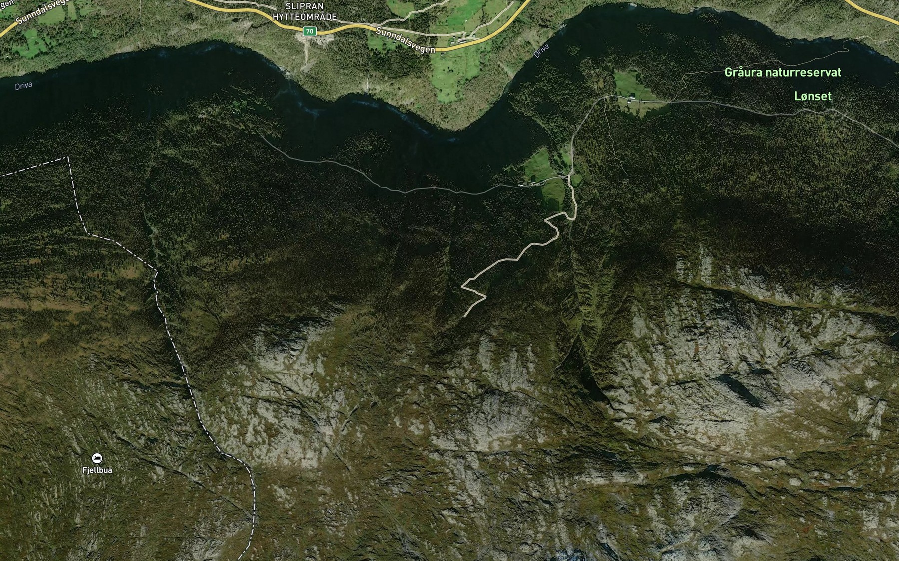 Satellite map of the Midtbekken