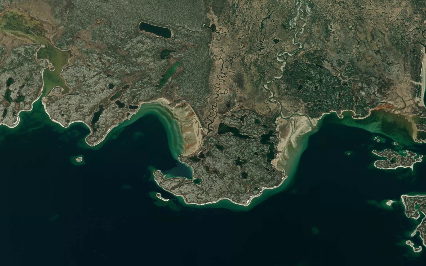 Satellite map of the Chekok Creek