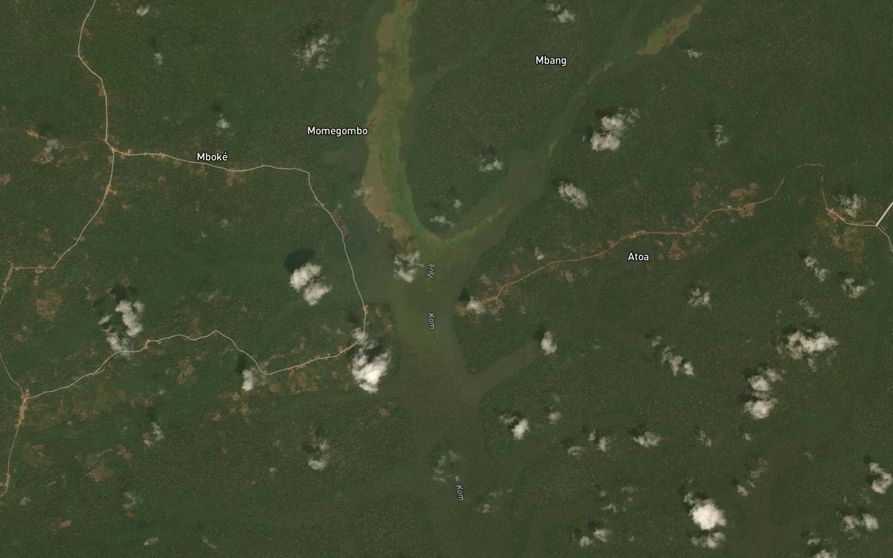 Satellite map of the Mbele