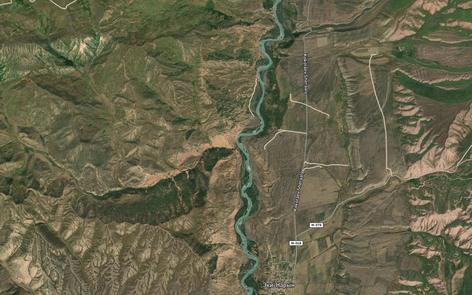 Satellite map of the Chirgoyly